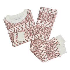 Fair Isle Organic Holiday Baby Pajamas