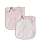 organic cotton set of 2 bibs
