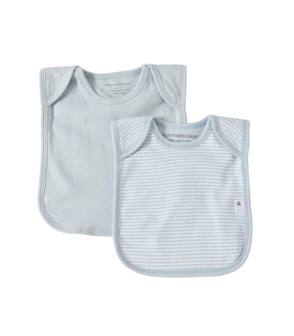 organic cotton set of 2 bibs