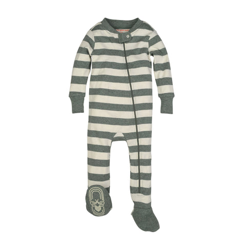 stripe sleeper - heather