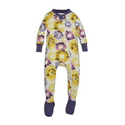 floral splatter organic cotton sleeper