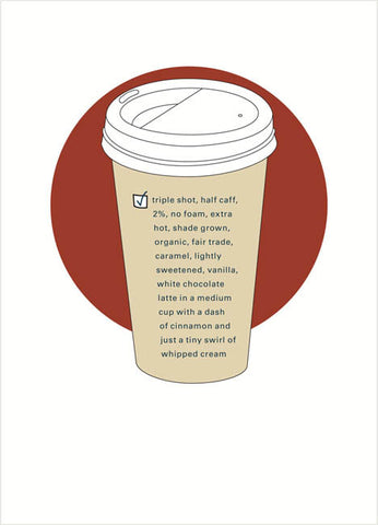 coffee cup birthday card