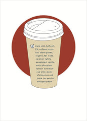 coffee cup birthday card