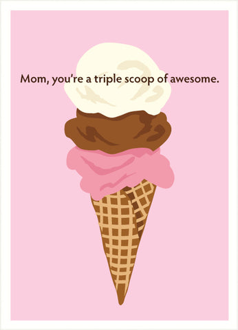 ice cream mother's day card
