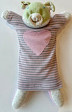hoggy carmichael 12" eyepillow + pink/grey heart nightie set
