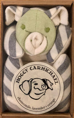 hoggy carmichael 12" eyepillow + pink/grey heart nightie set