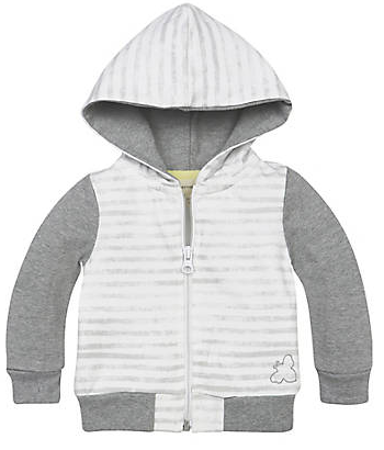 watercolor stripe hooded jacket