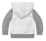 watercolor stripe hooded jacket