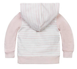 watercolor stripe hooded jacket