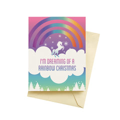 Unicorn Christmas card