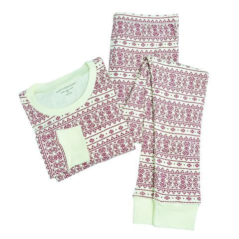 Womens fair isle christmas pajamas sales