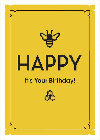 busy bee birthday card