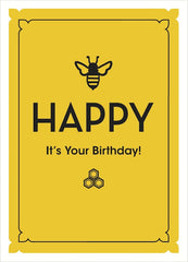 busy bee birthday card