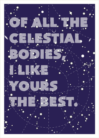 celestial bodies card