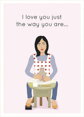 just the way you are card