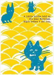 kitty cats birthday card