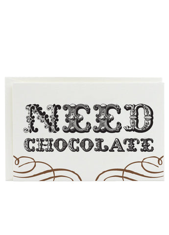 need chocolate note cards